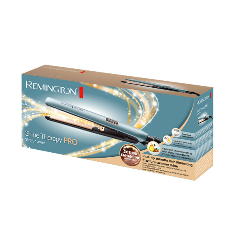 Plancha de pelo Remington S9300 – Cerámica avanzada, Tecnología iónica, Placas extralargas