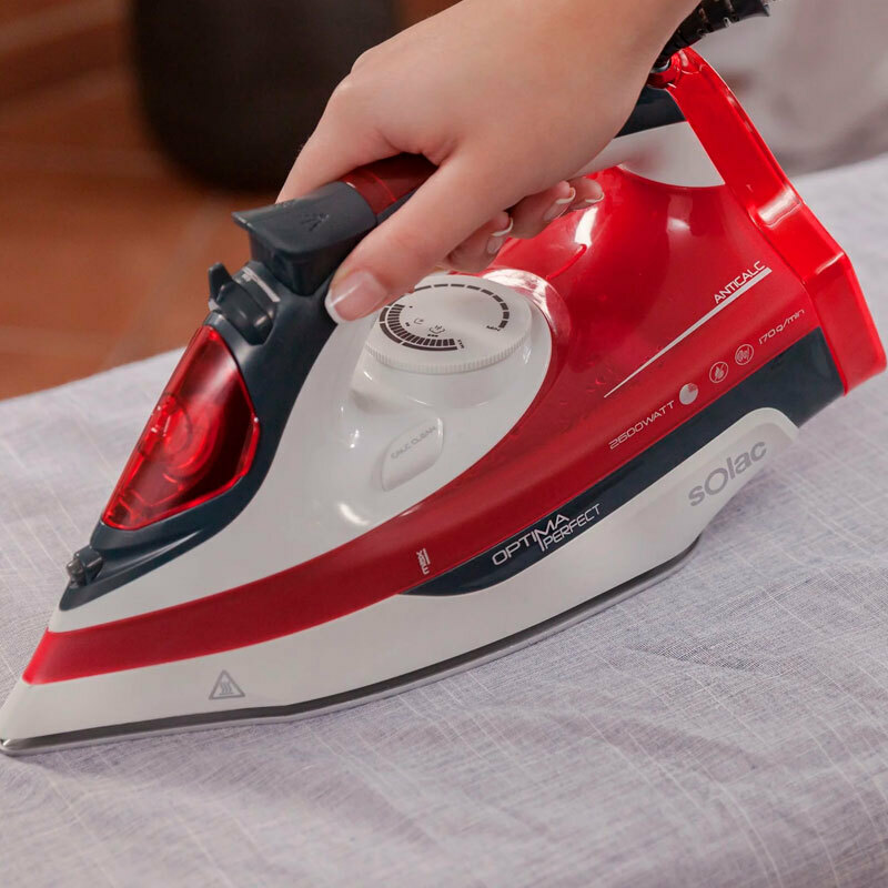 Plancha de vapor Solac PV2014 – 2600 W, suela cerámica, golpe vapor 170 g/min