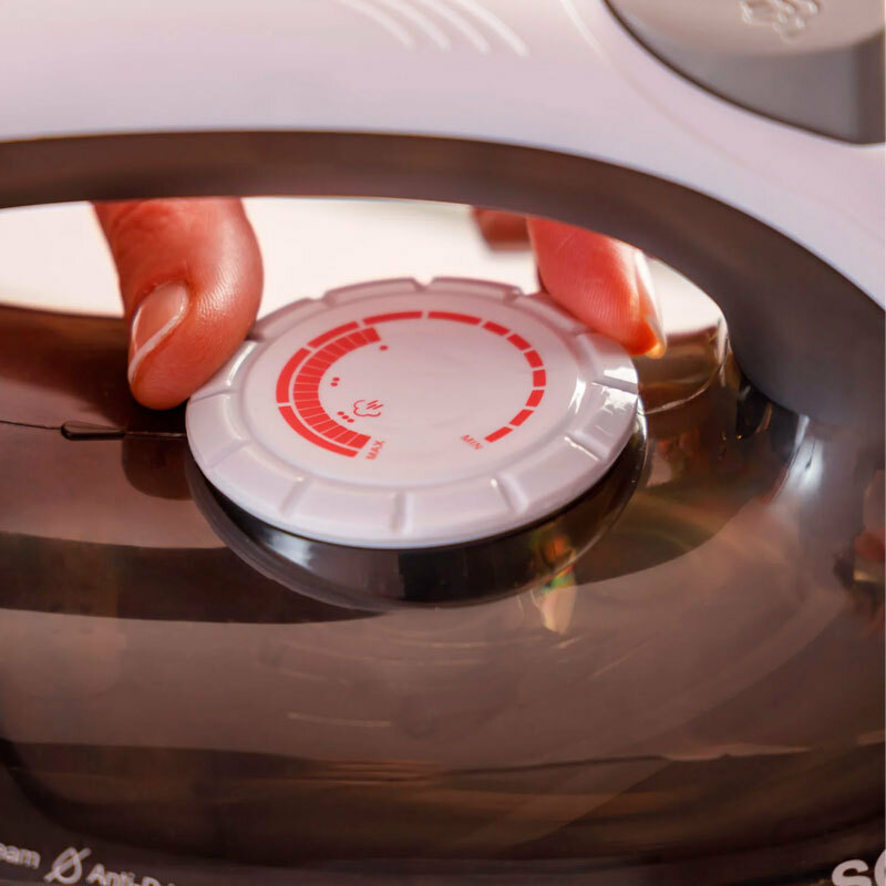 Plancha de vapor Solac PV2400 – 2400 W, suela cerámica, golpe 120 g/min