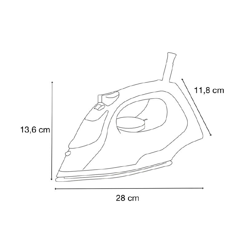 Plancha de vapor Solac PV2400 – 2400 W, suela cerámica, golpe 120 g/min