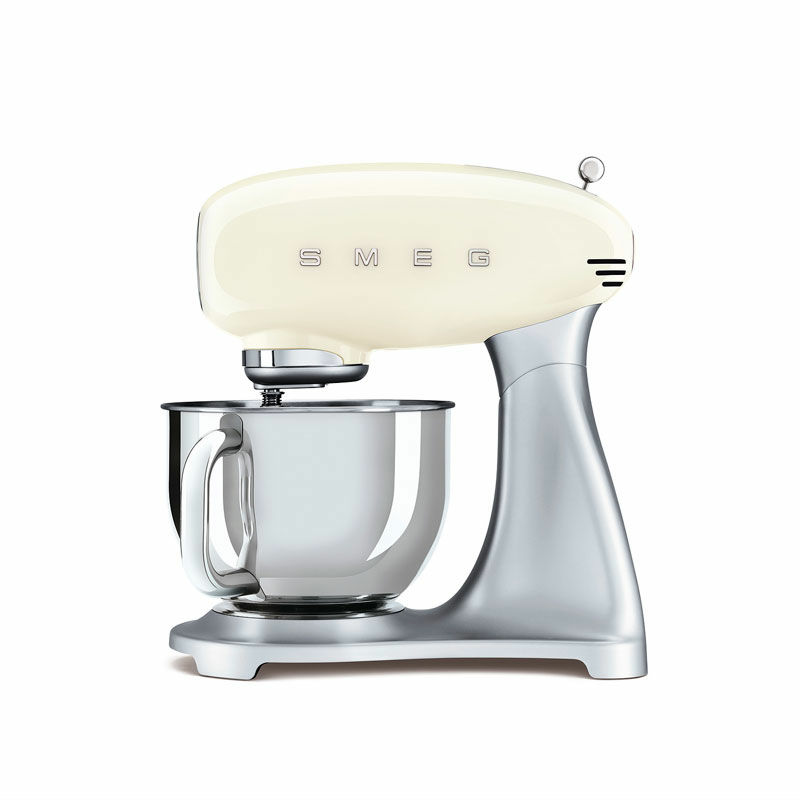 Robot amasador Smeg SMF02CREU – 4,8 L, 800 W, movimiento planetario