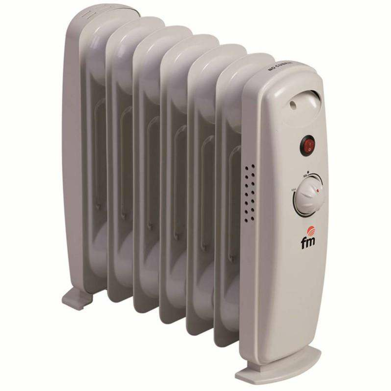 Radiador de aceite FM RW-MINI – 900 W, 7 elementos, termostato regulable