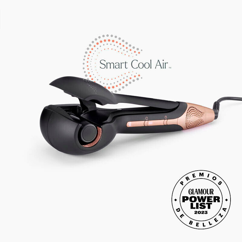 Moldeador automático BaByliss Wave Secret Air C1900E – Cámara cerámica 37 mm, 3 temperaturas 180-230 °C, Cool Air Smart