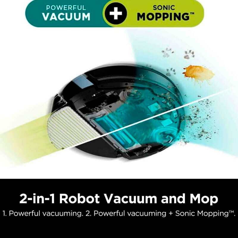 Robot aspirador Shark RV2620WAEU – Autovaciado, Navegación LiDAR, Mopa sónica