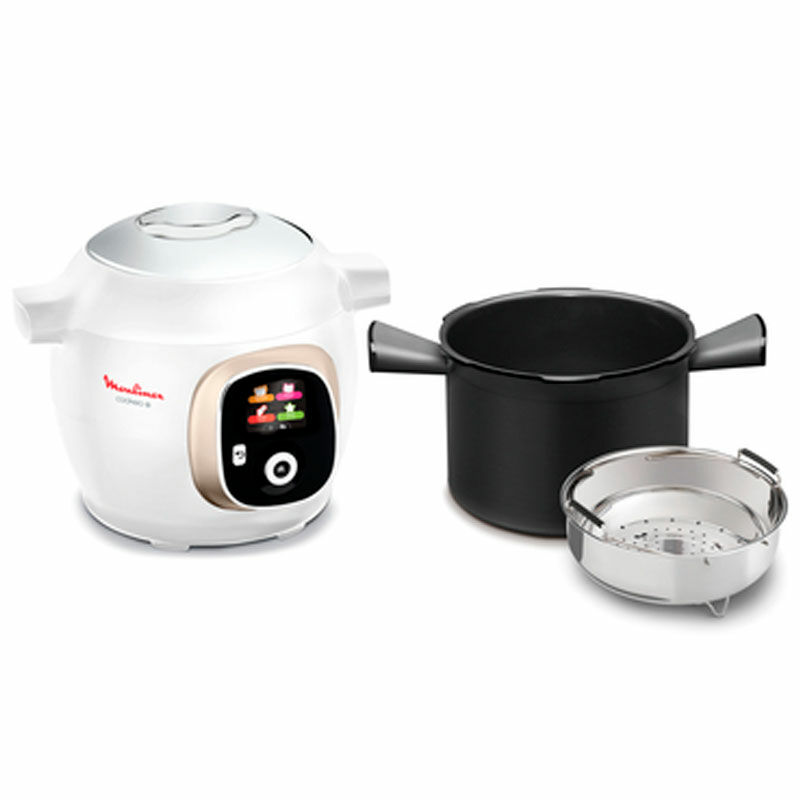 Robot de cocina multifunción Moulinex CE851A10 – 6 L, 1600 W, cocción a presión