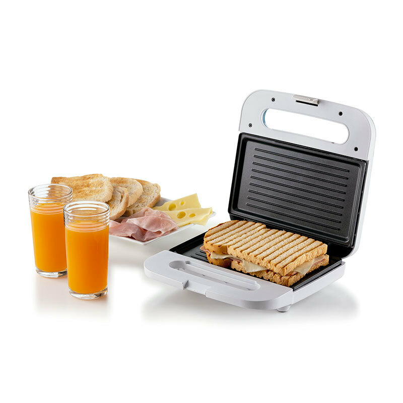 Sandwichera Ariete 1971/01 – 1 sándwich, 750 W, placas grill antiadherentes