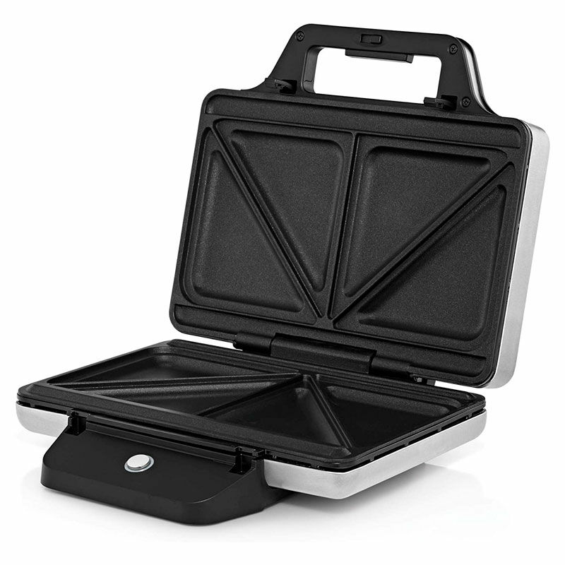 Sandwichera WMF LONO – 2 sándwiches XXL, 800 W, Acero inoxidable