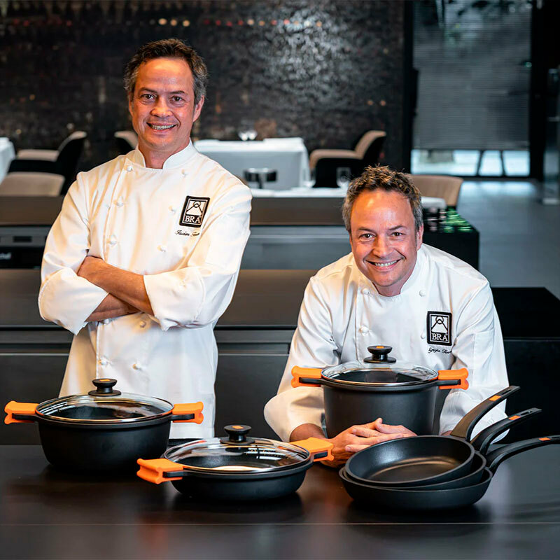 Sartén Bra A271218 – 18 cm, Antiadherente Teflón Platinum Plus, Full induction