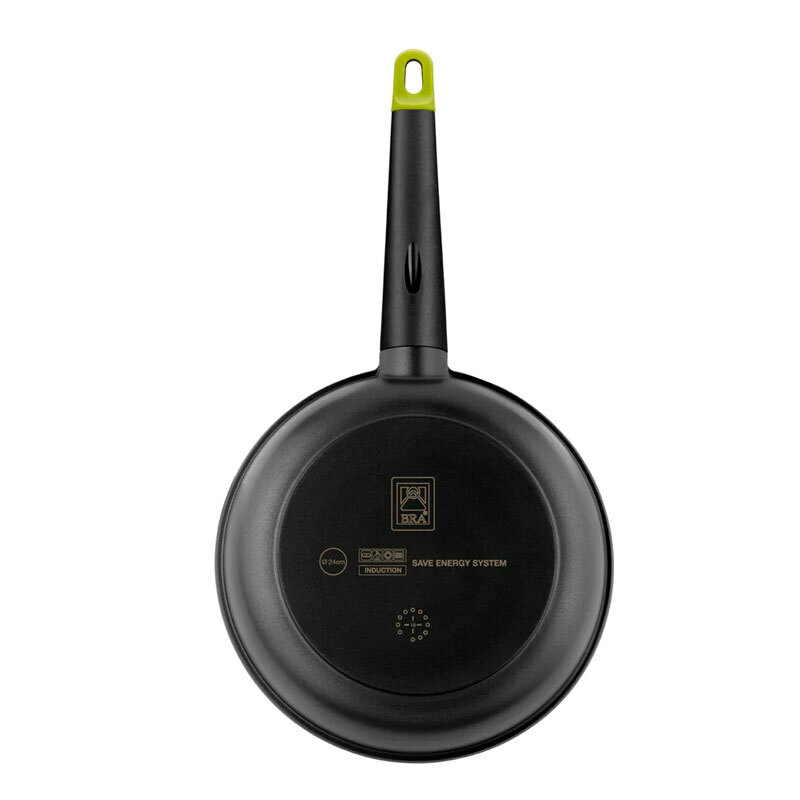 Sartén Foodie BRA A491218 – Aluminio fundido, Antiadherente tricapa, Full induction