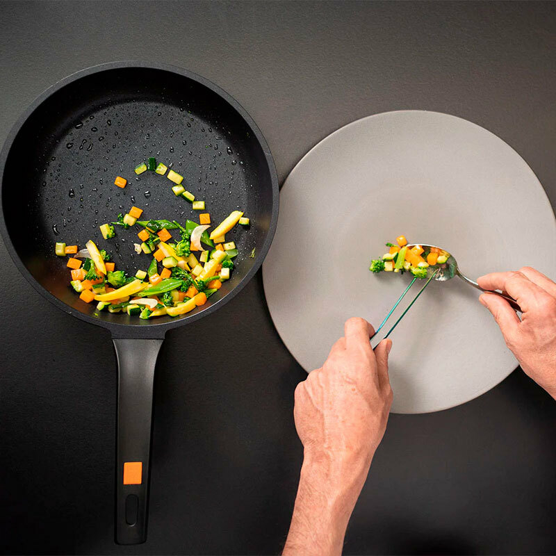 Sartén BRA A271226 – 26 cm, Antiaderente Teflon Platinum Plus, Base Full Induction