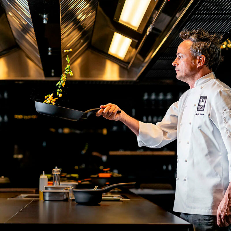 Sartén BRA A271226 – 26 cm, Antiaderente Teflon Platinum Plus, Base Full Induction