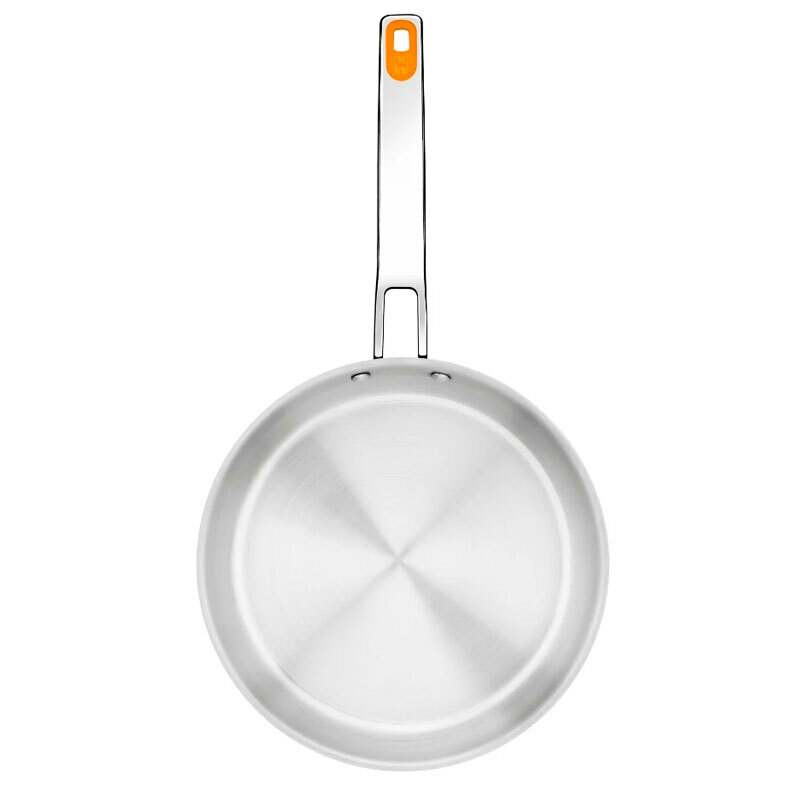 Sartén Bra A121818 – 18 cm, Tricapa inox, Inducción y horno 230 ºC