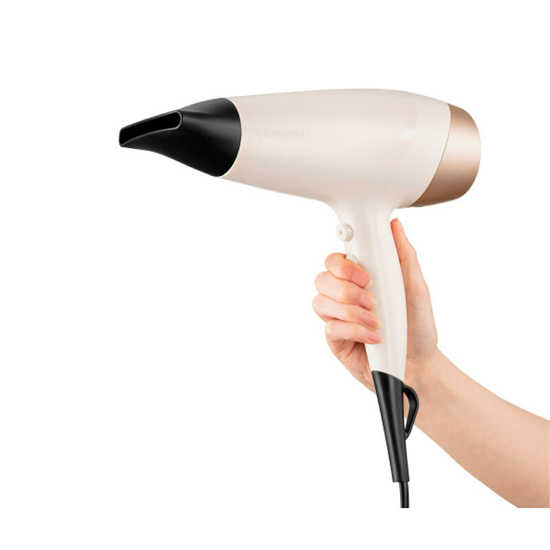 Secador de pelo Remington D4740 – 2200 W, Iónico con aceite de karité, Difusor incluido