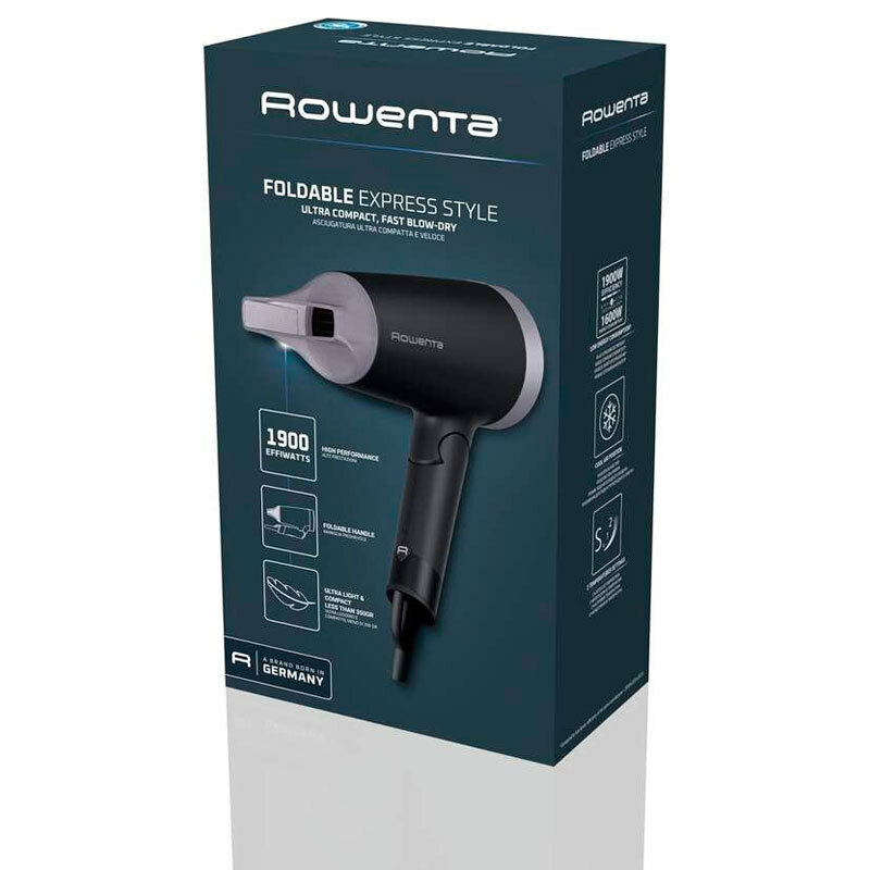 Secador de viaje Rowenta CV1831F0 – 1600W, Iónico, Plegable