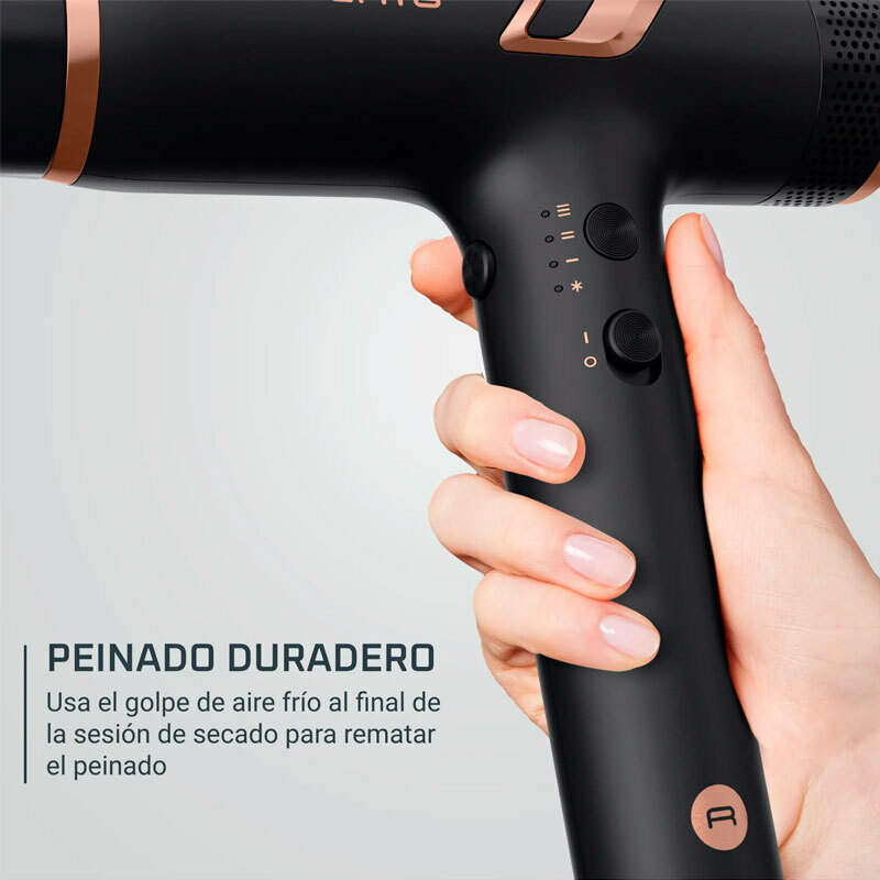 Secador Rowenta HY8310F0 – 1700 W, Motor digital BLDC, Iónico anti-frizz