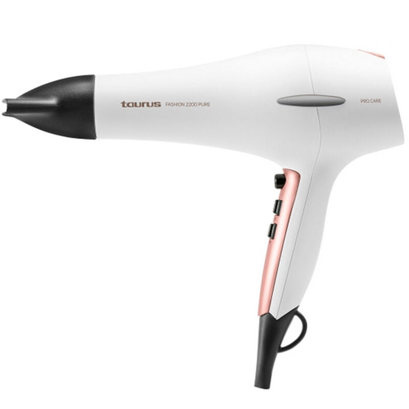 Secador de pelo Taurus Fashion 2200 Pure – 2200 W, Motor AC, Difusor incluido