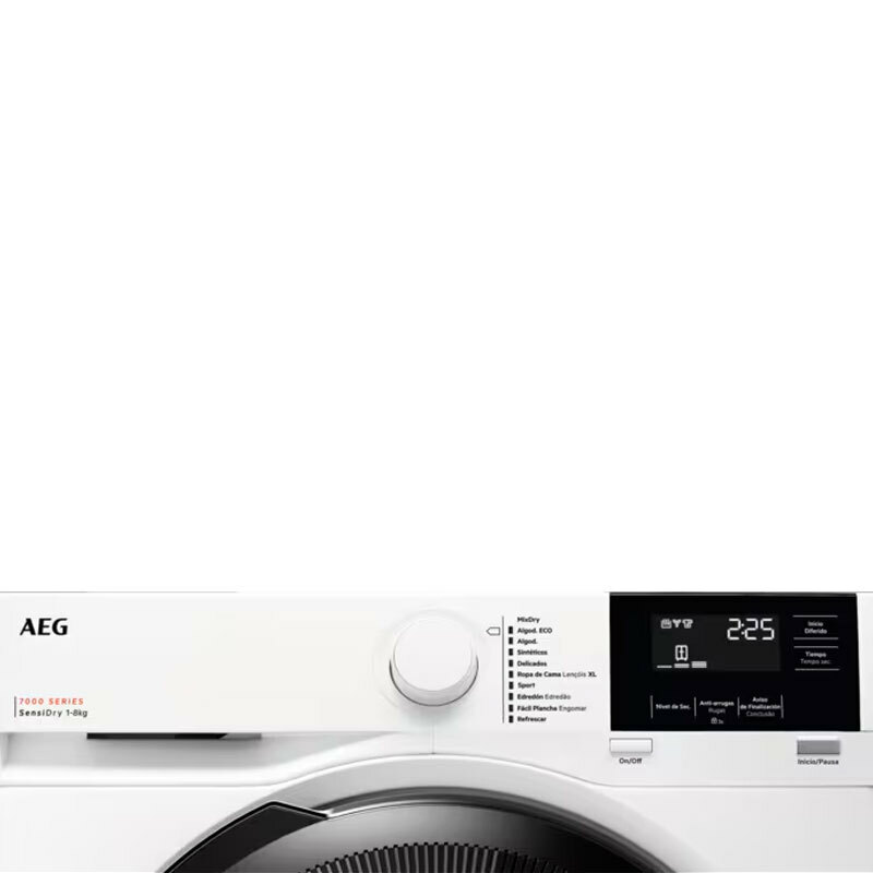 Secadora de bomba de calor AEG TR718L4OB – 8 kg, A++, SensiDry