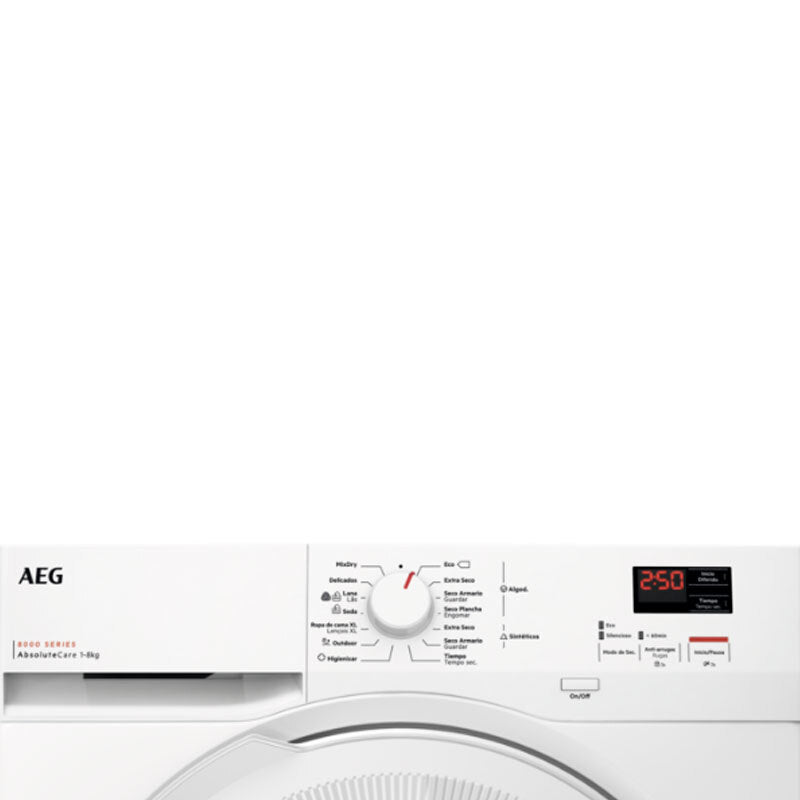 Secadora AEG TR808A2OB – 8 kg, Bomba de calor, A+++