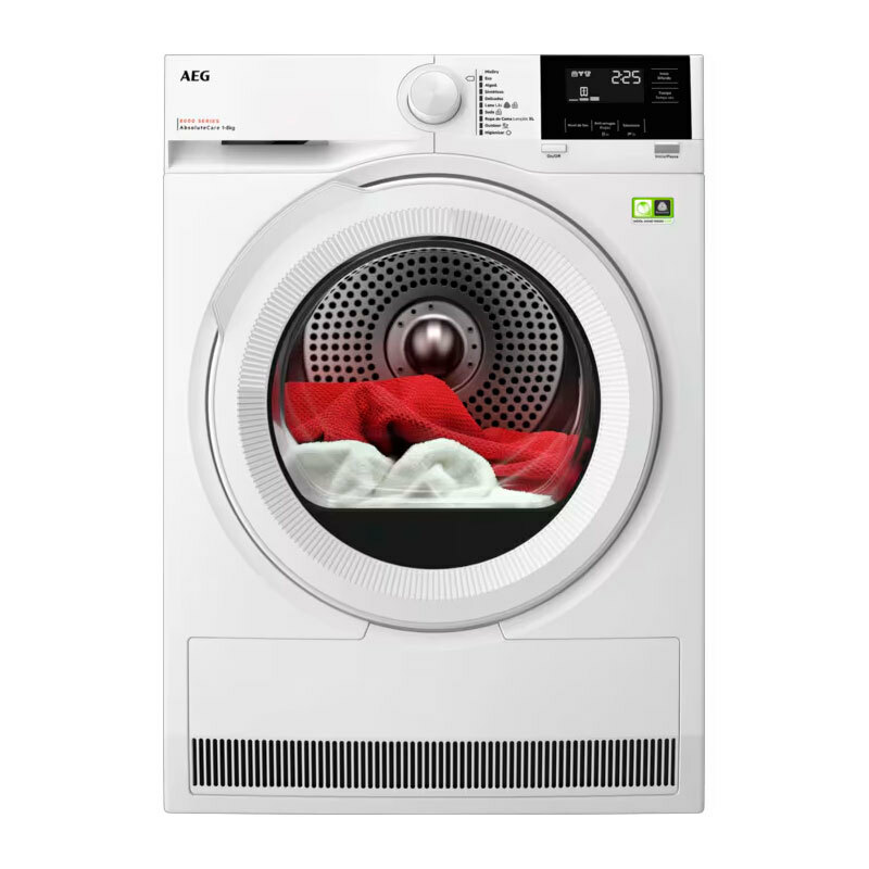 Secadora AEG TR818A2PB – 8 kg, Bomba de calor, Motor inverter