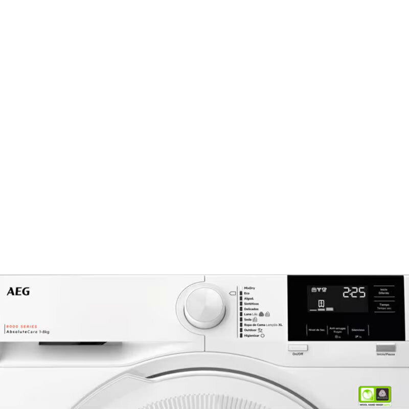 Secadora AEG TR818A2PB – 8 kg, Bomba de calor, Motor inverter