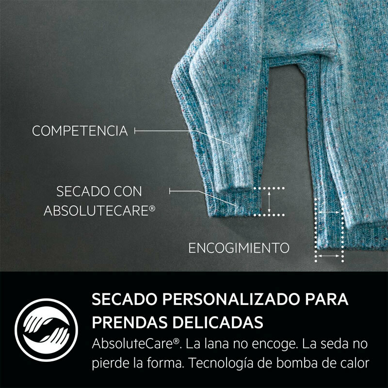 Secadora AEG TR818A4OB – 8 kg, Bomba de calor, Motor inverter