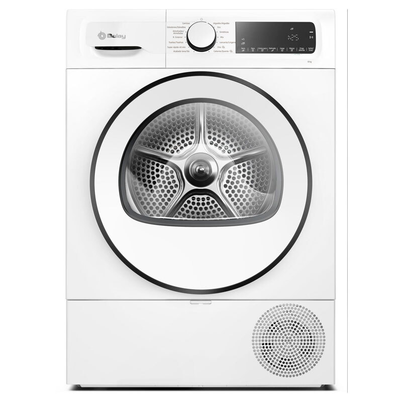 Secadora Balay 3SB080BE – 8 kg, Bomba de calor, Sensor de humedad