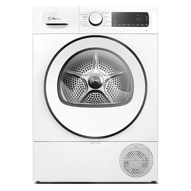 Secadora frontal Balay 3SB090BE – Bomba de calor, 9 kg, Sensor de humedad