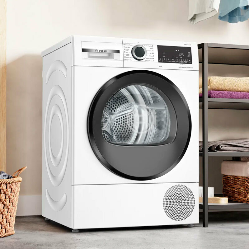 Secadora Bosch Serie 6 WQG235D1ES – 8 kg, Bomba de calor, AutoDry