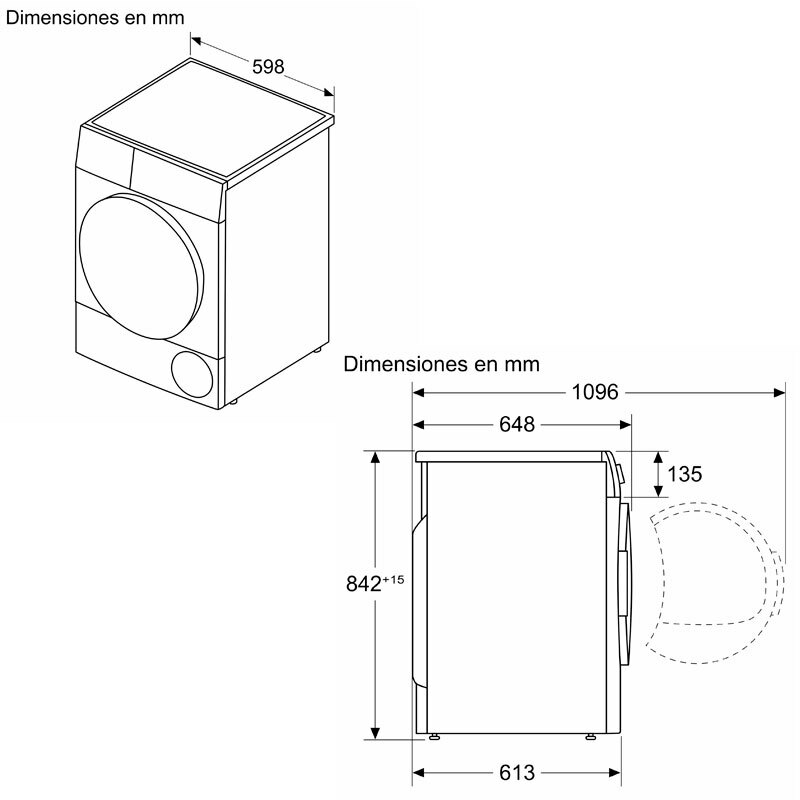 Secadora Bosch WQG24200ES – 9 kg, Bomba de calor, AutoDry