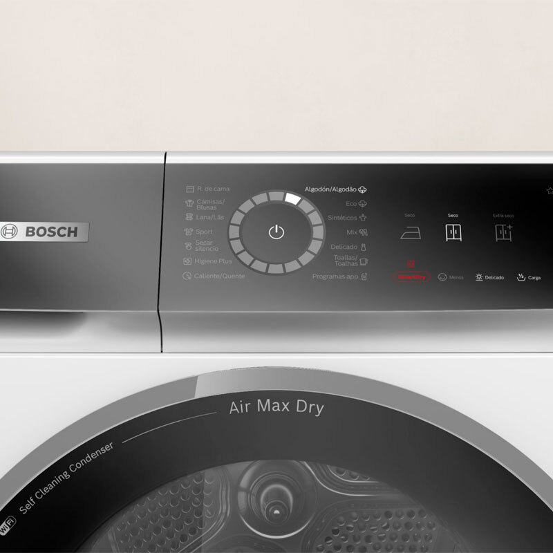 Secadora Bosch WRB247D0ES Serie 8 – Bomba de calor A, 9 kg, Home Connect