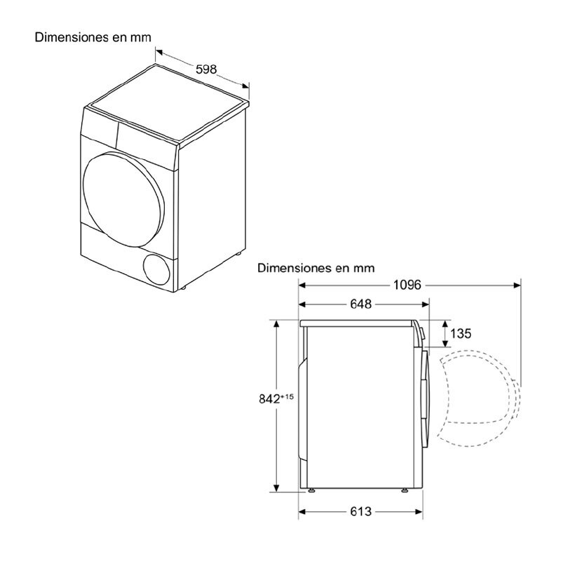 Secadora Bosch WTR83200ES – 8 kg, Bomba de calor, AutoDry