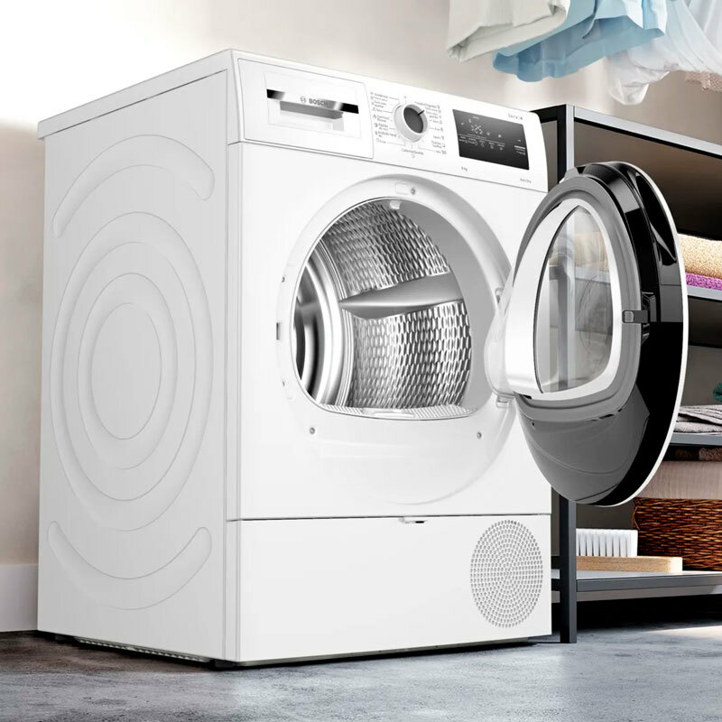 Secadora Bosch WTR85V00ES – 8 kg, Bomba de calor, AutoDry
