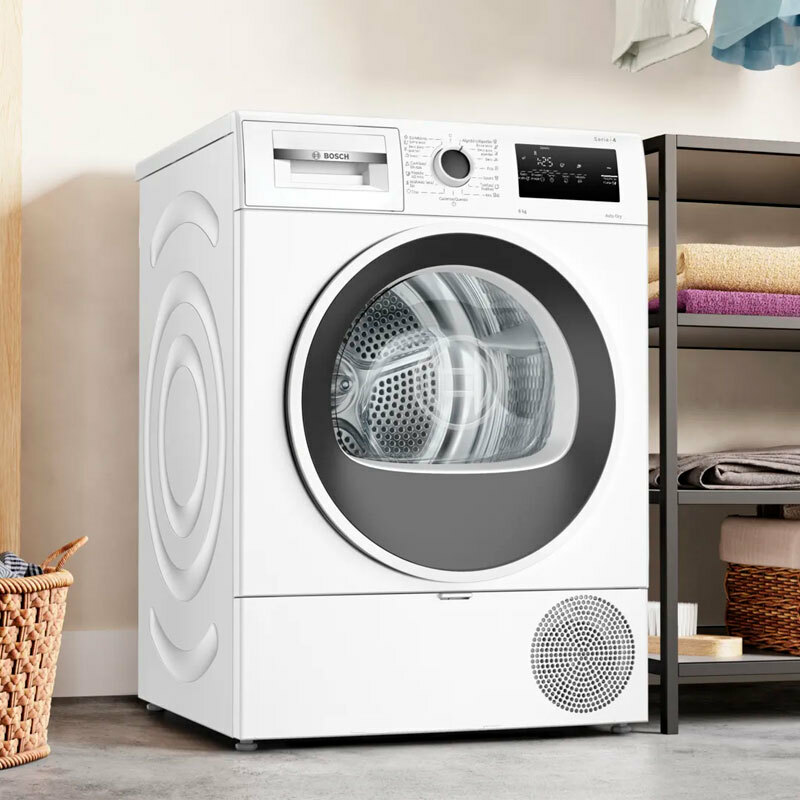 Secadora Bosch WTR85V00ES – 8 kg, Bomba de calor, AutoDry