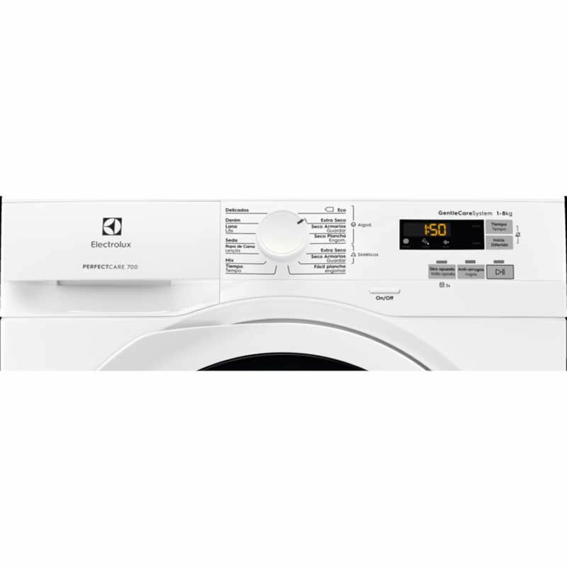 Secadora Electrolux EW7H5825IB – 8 kg, Bomba de calor, GentleCare