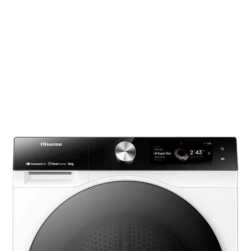 Secadora Hisense DH7S107BW – 10 kg, Bomba de calor, WiFi