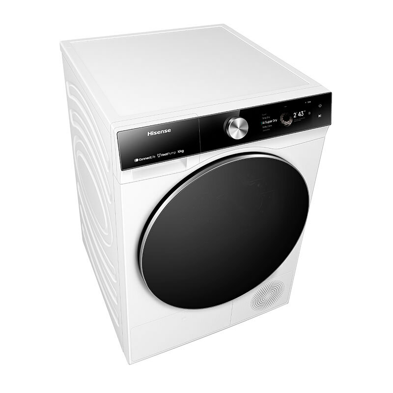 Secadora Hisense DH7S107BW – 10 kg, Bomba de calor, WiFi
