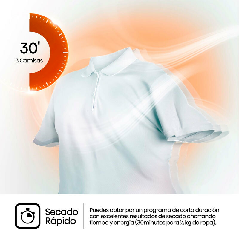 Secadora bomba de calor Hisense DHQE900UWDC – 9 kg, 15 programas, sensor de humedad