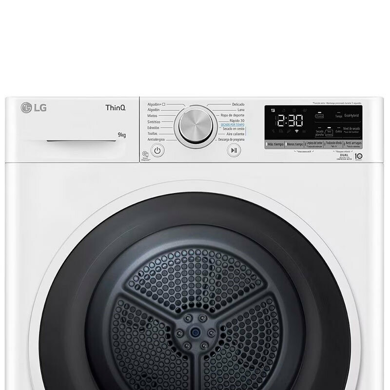 Secadora LG RH90V5AV6N – 9 kg, Bomba de calor Dual Inverter, WiFi