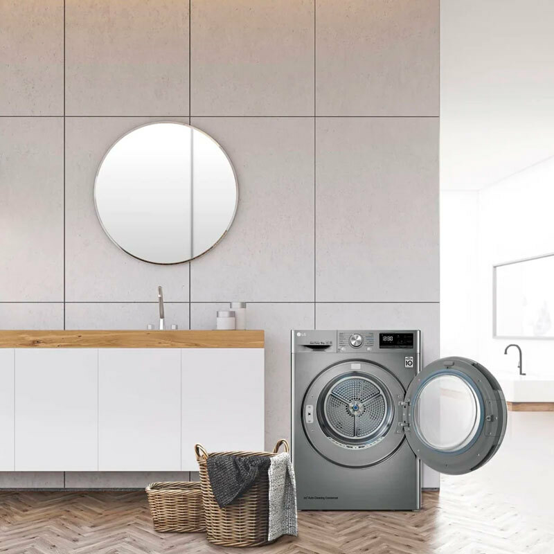 Secadora LG RH90V9PV2N – 9 kg, Bomba de calor, Wi‑Fi ThinQ