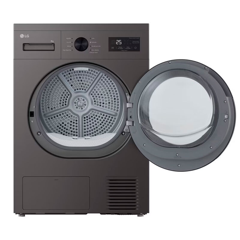 Secadora Bomba de Calor LG RHA1008NDK – 8 kg, A++, Libre instalación