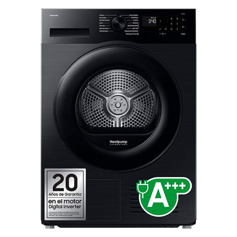 Secadora Samsung DV90DG52A0ABEC – 9 kg, Bomba de calor, WiFi