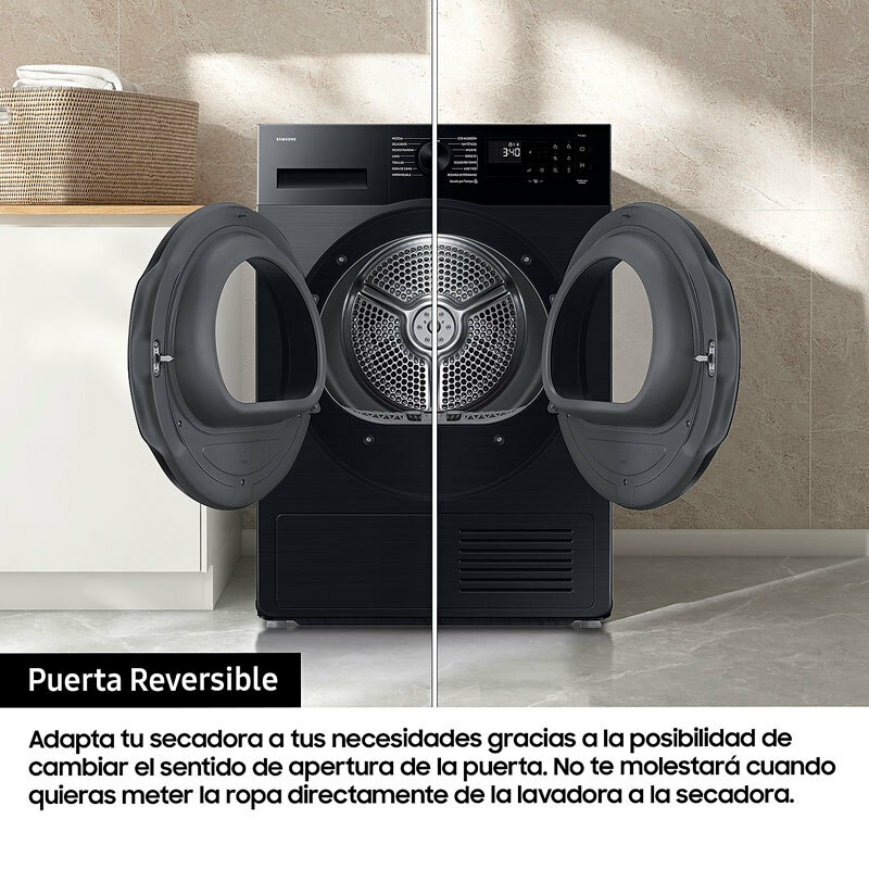 Secadora Samsung DV90DG52A0ABEC – 9 kg, Bomba de calor, WiFi