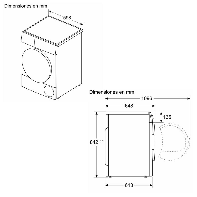 Secadora Siemens WQ42G200ES – 9 kg, Bomba de calor, Sensor autoDry