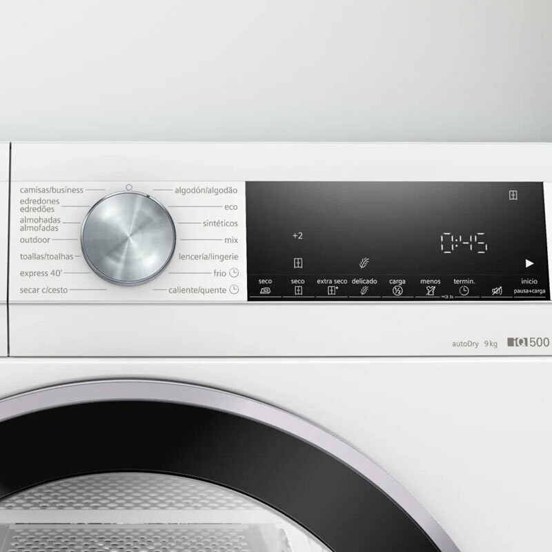 Secadora Siemens WQ42G200ES – 9 kg, Bomba de calor, Sensor autoDry