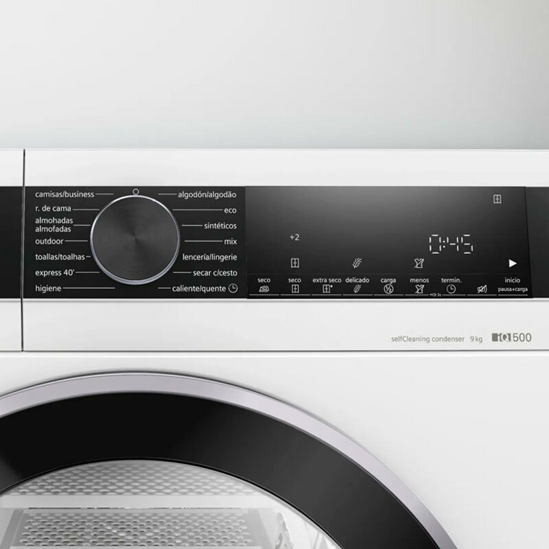 Secadora Siemens WQ45G2D1ES – 9 kg, Bomba de calor, Condensador autolimpiante