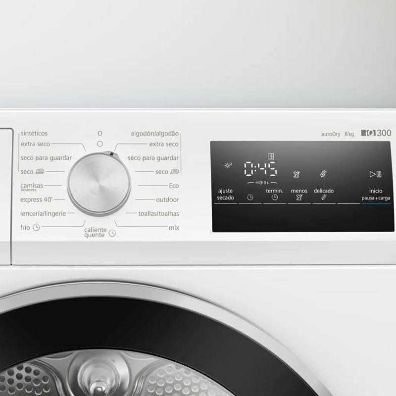 Secadora de ropa Siemens WT45HV00ES – 8 kg, Bomba de calor, autoDry