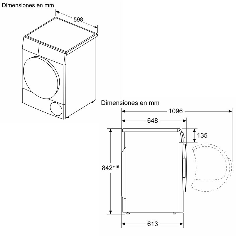 Secadora de ropa Siemens WT45HV00ES – 8 kg, Bomba de calor, autoDry