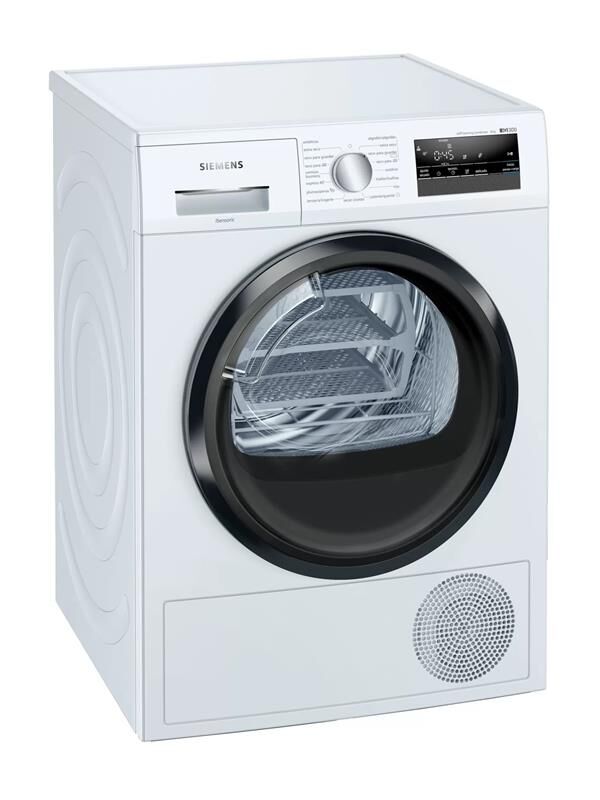 Secadora de ropa Siemens WT45M260ES – Bomba de calor, 8 kg, A++