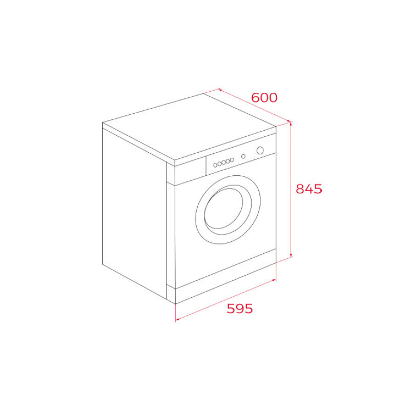 Secadora Teka SHK 70840 WH – 8 kg, Bomba de calor, Sensor de humedad