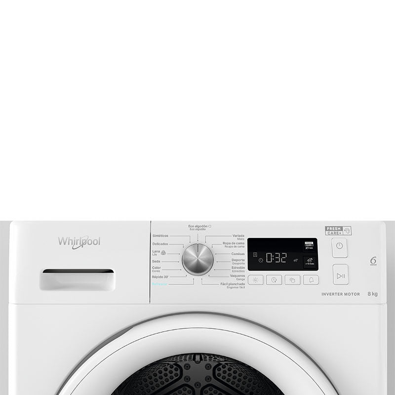 Secadora Whirlpool FFTN M11 82 SPT – 8 kg, A++, Bomba de calor